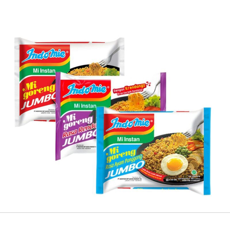 

INDOMIE GORENG JUMBO AYAM PANGGANG/RENDANG/SPECIAL