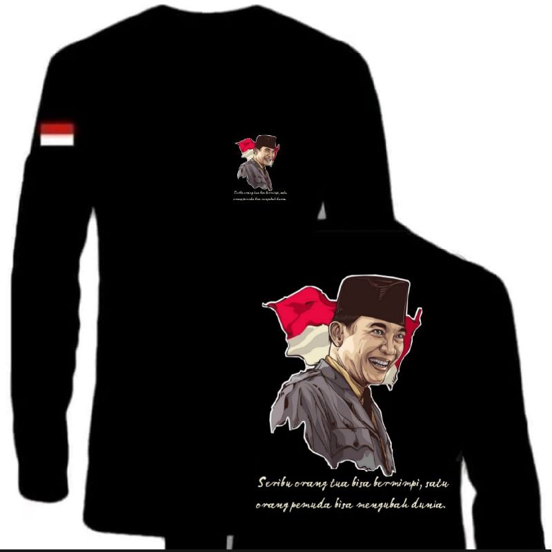KAOS LENGAN PANJANG PAHLAWAN IR SOEKARNO