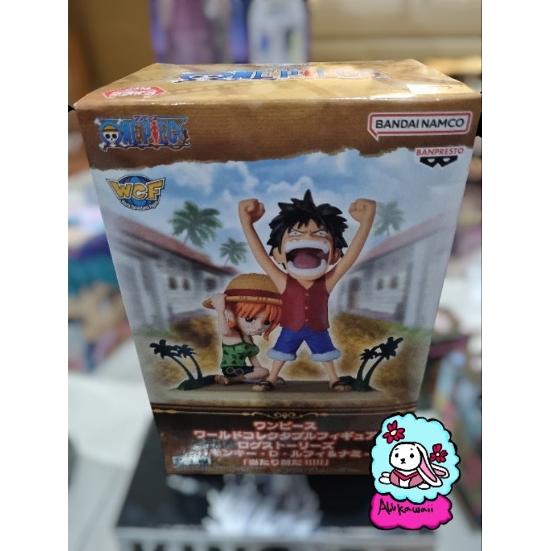 Bandai WCF Action Figure Original One Piece Luffy x Nami