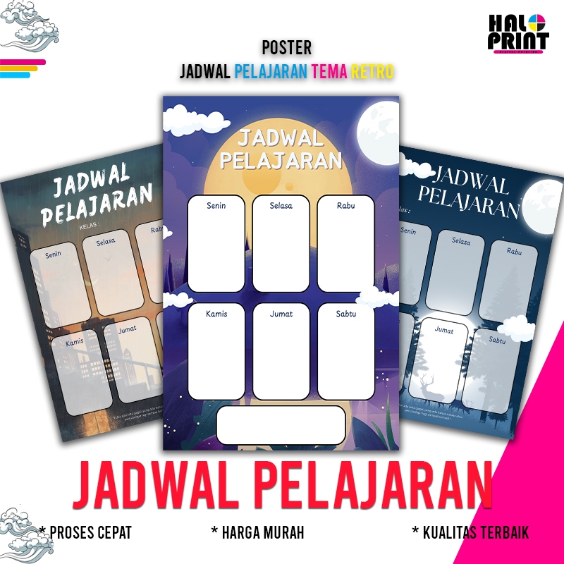 

FREE CUSTOM / Poster JADWAL PELAJARAN Aesthetic - Poster Kelas Ukuran A3+ (32X48cm)