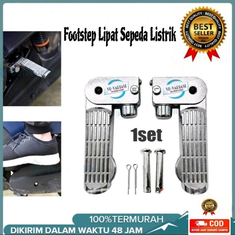 Footstep Foot Step Lipat Sepeda Motor Listrik Pijakan Injakan Kaki Sepeda Elektrik