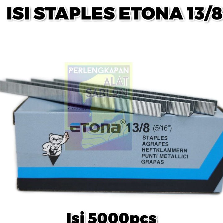 

BELI SEKARANG ISI STAPLES ETONA 138 5pcs TACKER
