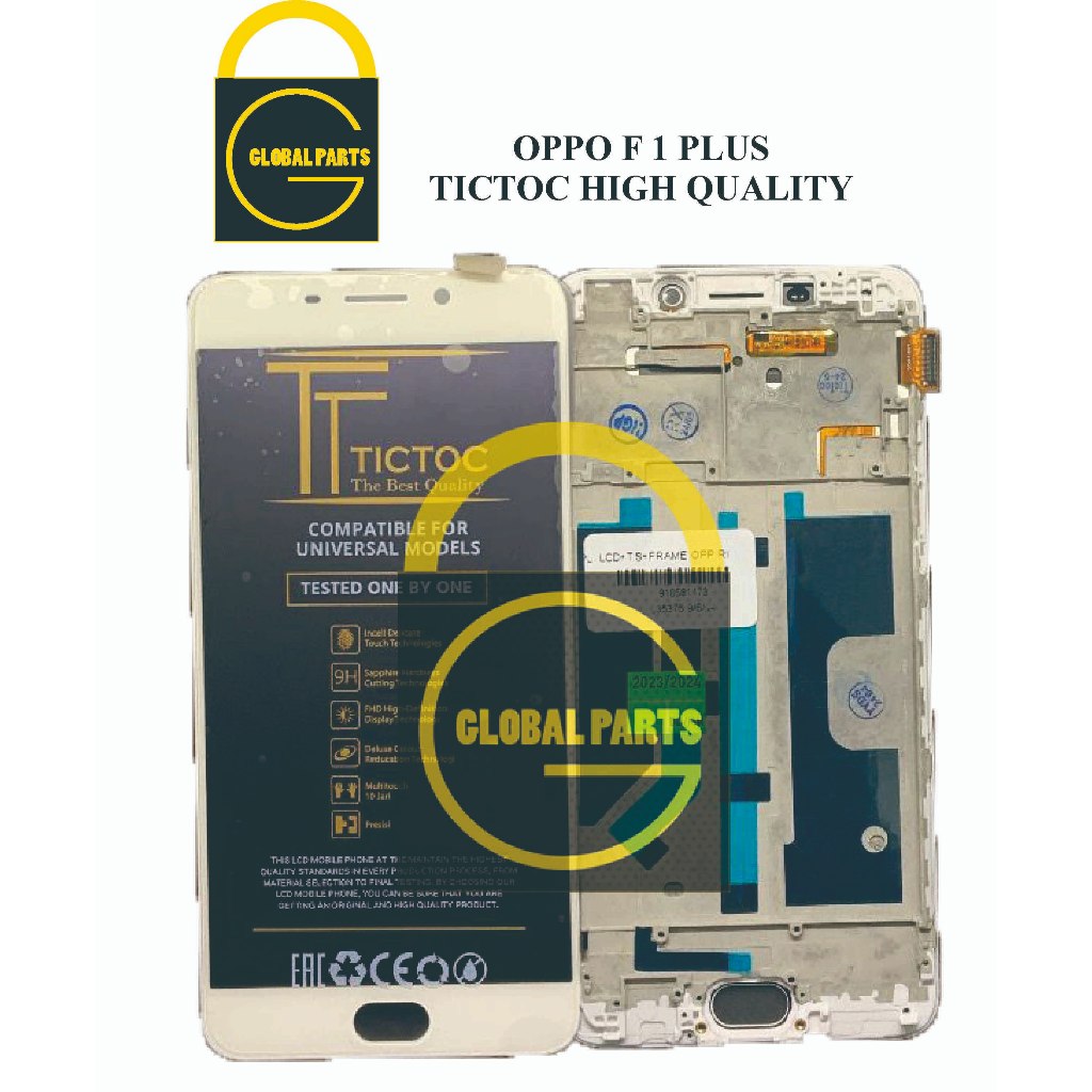 LCD TOUCHSCREEN OPPO F1 PLUS + FRAME / ORIGINAL 1SET - KUALITAS TERBAIK 100% OEM