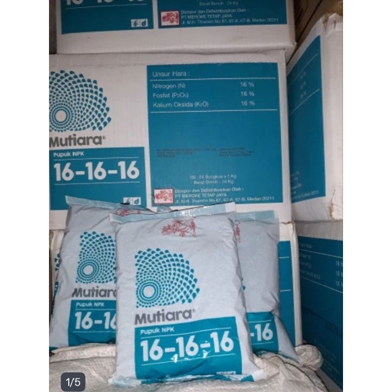 pupuk NPK mutiara 16 kemasan