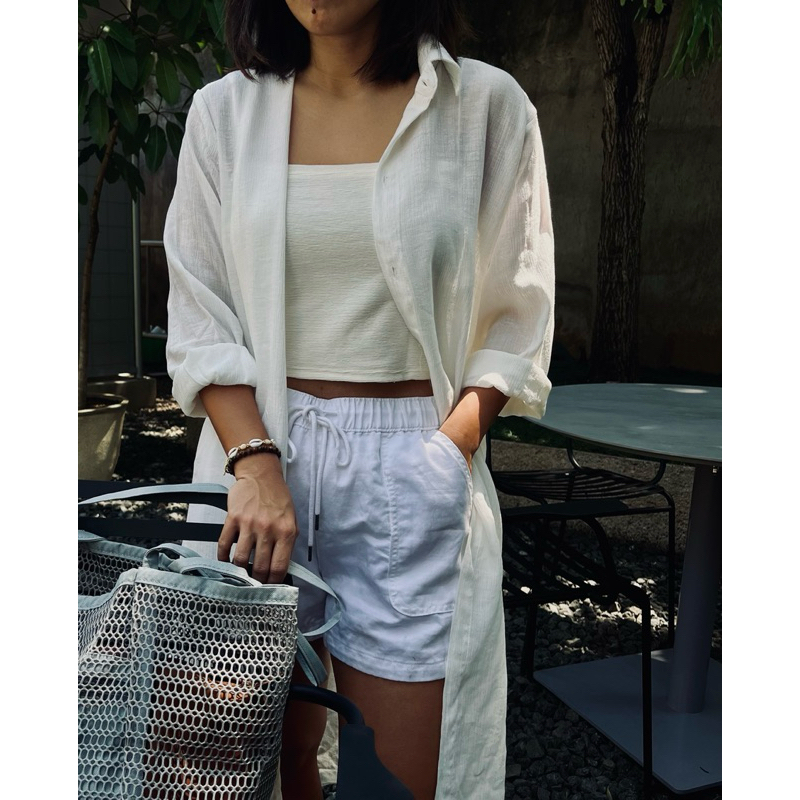 Kemeja panjang adem outer pantai panjang