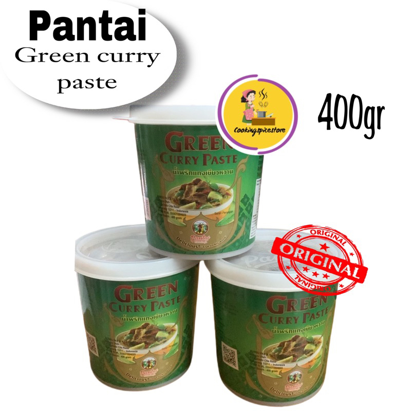 

Pantai green curry paste 400 gram - kari thailand (hijau)