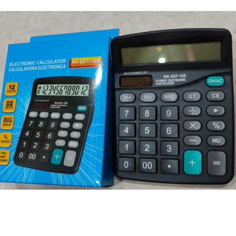 

AS KALKULATOR 12 DIGIT ANGKA Auto Power Off KK-837-12S - CALCULATOR DIGITAL