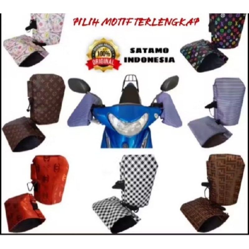 SATAMO motif premium/ sarung tangan motor wanita/sarung tangan motor hijab