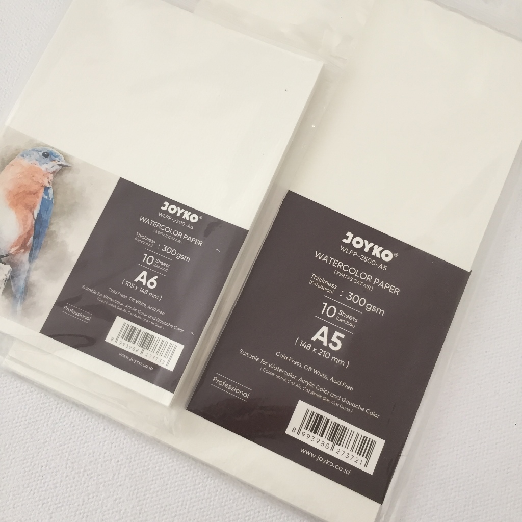 

Watercolor Paper 300gsm A5 A6 | Joyko WLPP-2500-A5 A6