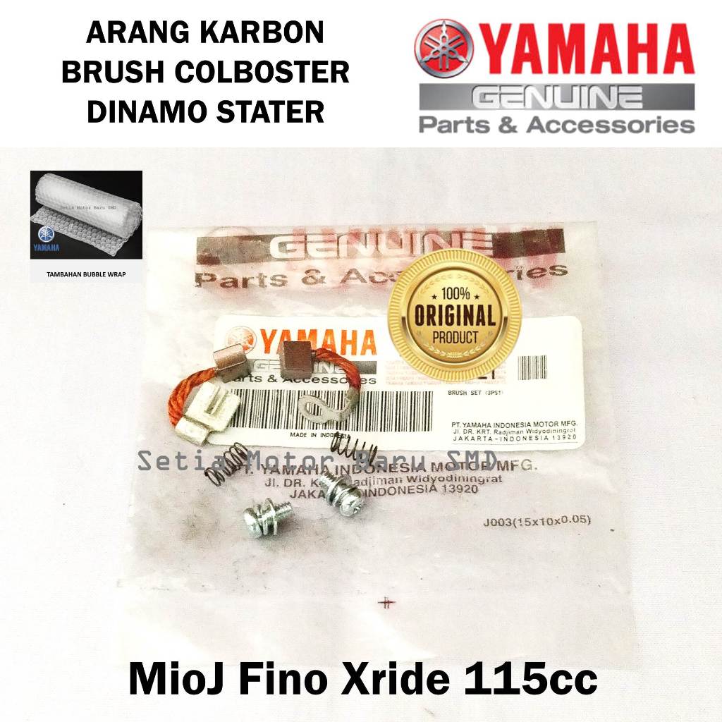 Arang Karbon Brush Colboster Dinamo Stater MioJ Fino Xride 115 Asli Original Yamaha