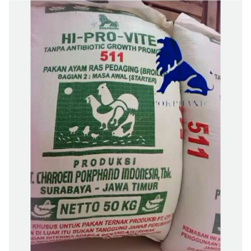 511 Pakan Ayam Pakan Anakan Ayam Pedaging Starter 15kg