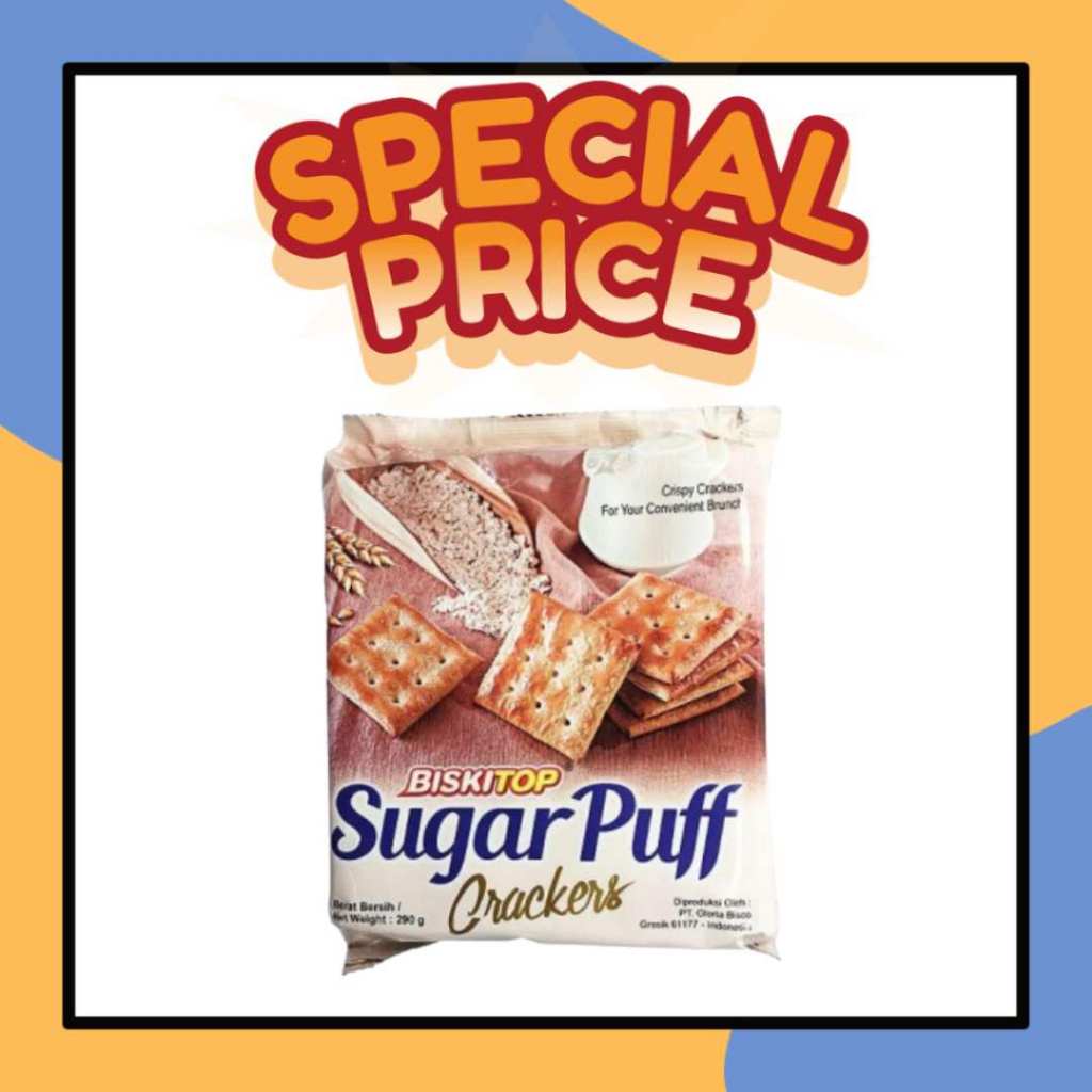 

Biskitop Sugar Puff Malkis Gabin Creackers 280gr Biskuit Gula