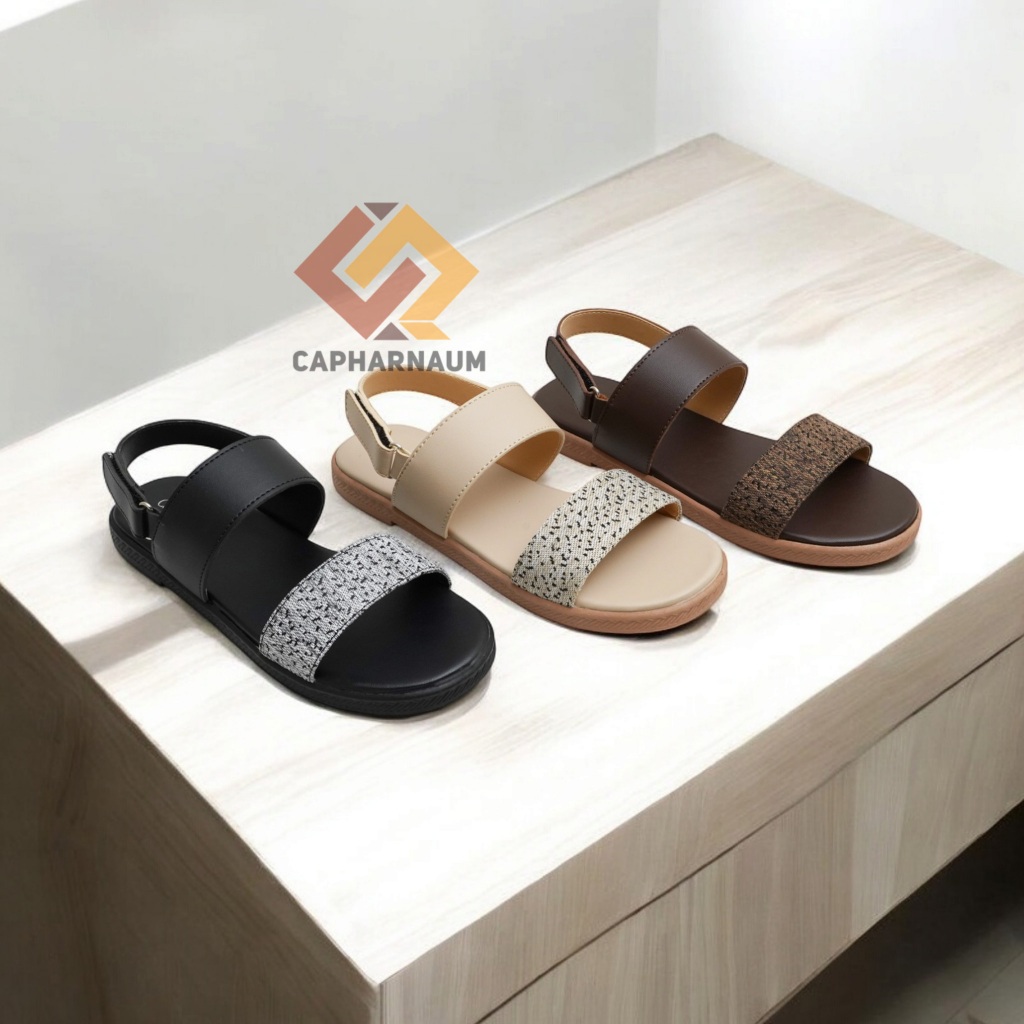 CAPHARNAUM [ALANA 501] Sandal Tali Wanita Casual /Sendal Selop Tali Belakang/ Sandal Slop Wanita
