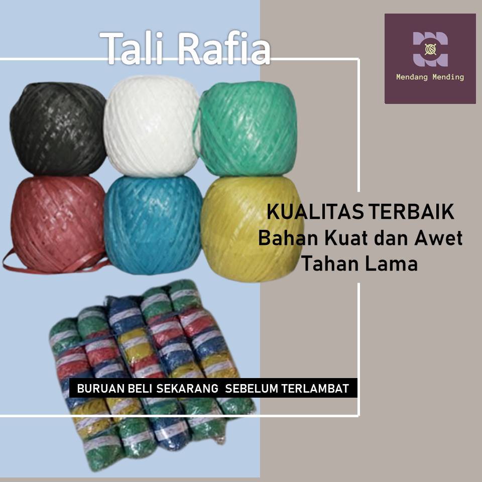 

Tali Pengikat Rafia Serbaguna Warna Warni Bahan Pelastik Tebal Kuat Eceran 1000 Harga Murah Grosir