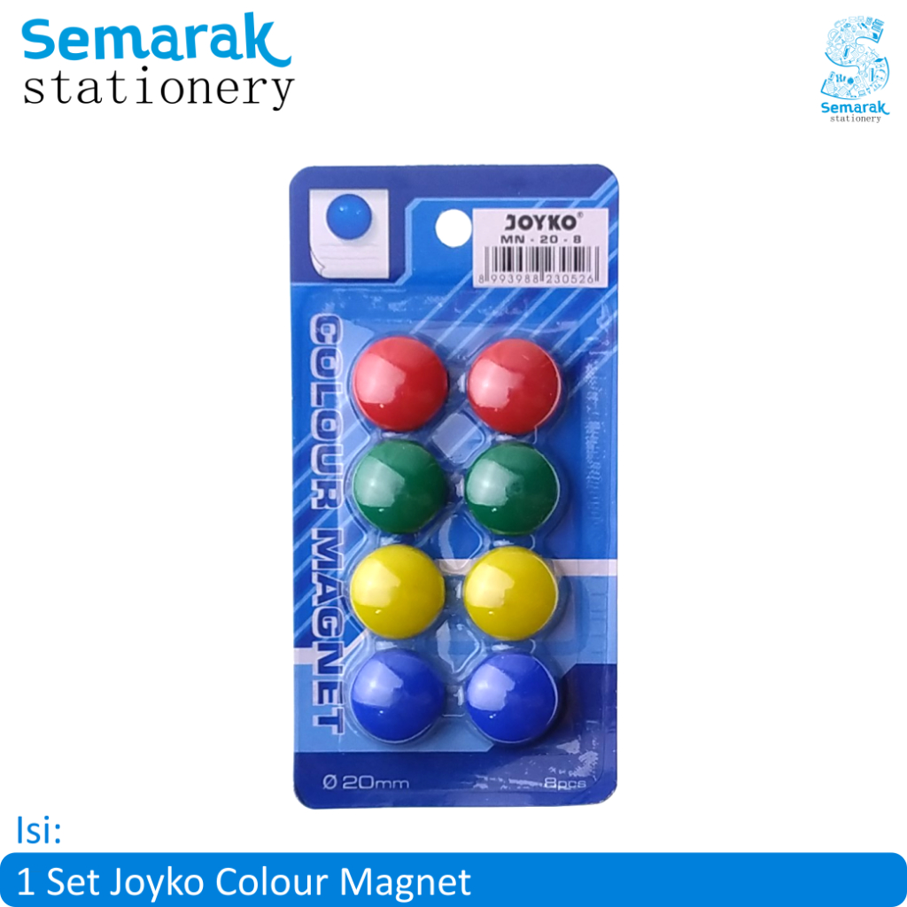 

Joyko Colour Magnet Whiteboard Magnet Papan Tulis 20 mm