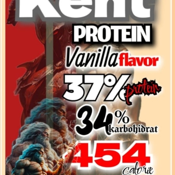 KENT PROTEIN VANILA 1000GR 37% PROTEIN SUSU PROTEIN WHEY FITNES VEGAN NABATI