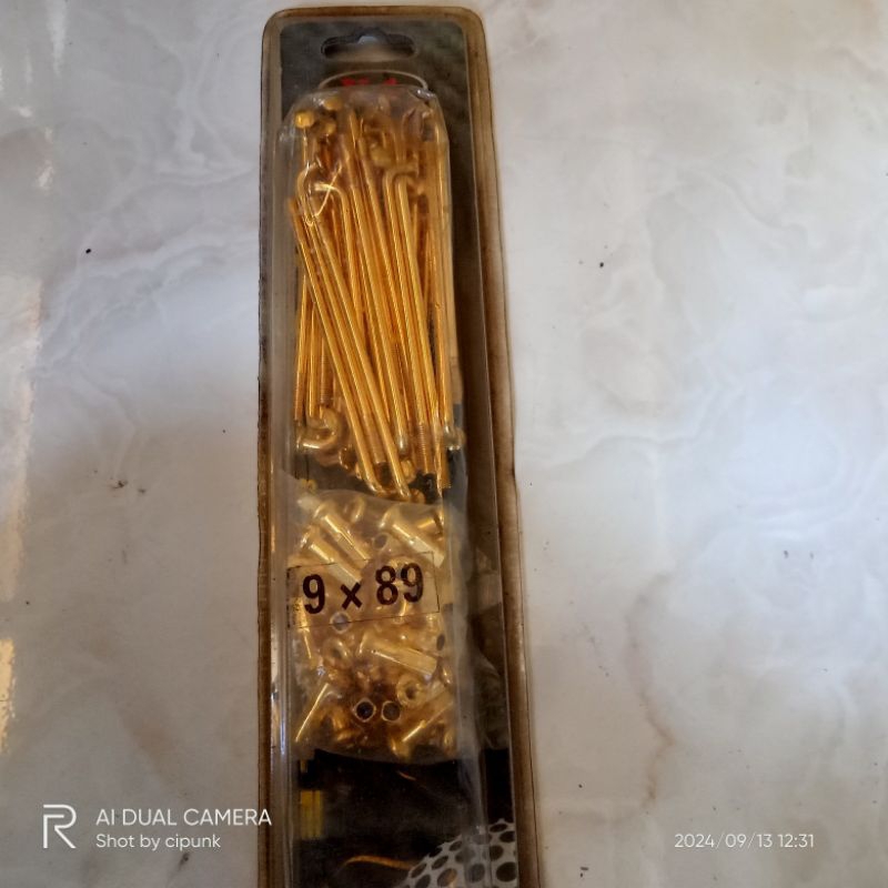 jari jari ring 14 jari jari matic 9x89crom kuning