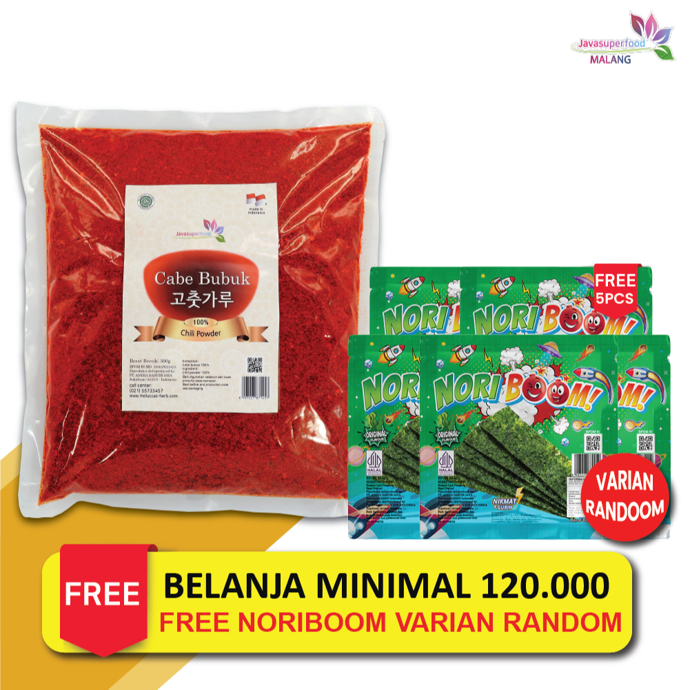 

BUBUK CABE KASAR / CHILI POWDER KOREA 500g