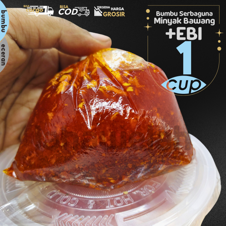 

Bumbu MINYAK Bawang Plus EBI MERAH 1CUP serbaguna untuk Kuah Boci Cuanki by Lahawelah