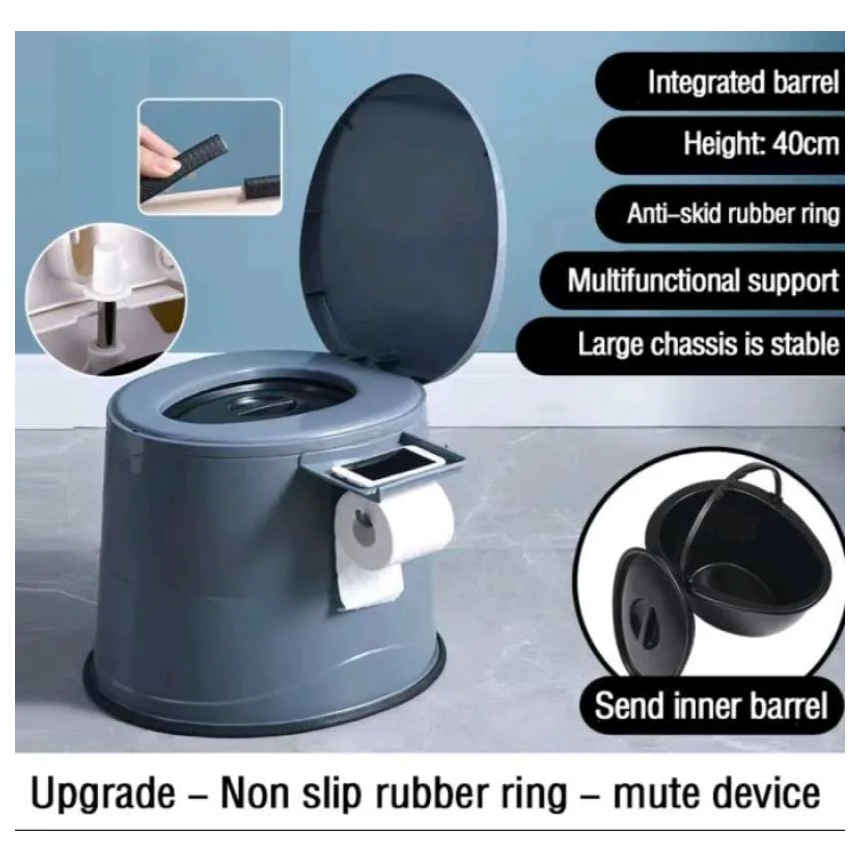 Kloset WC Duduk Portable/Kursi Kloset WC Duduk Portable