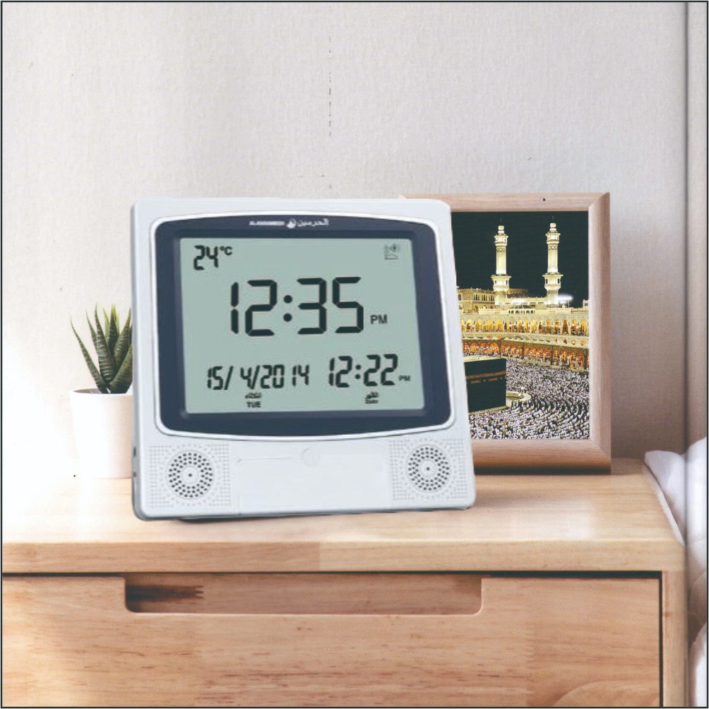 Jam Azan Digital Sholat Al Harameen Tipe 4009