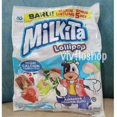 

Permen Susu Milkita Lolipop Kemasan 270 gram (30 pcs x 9 gr)