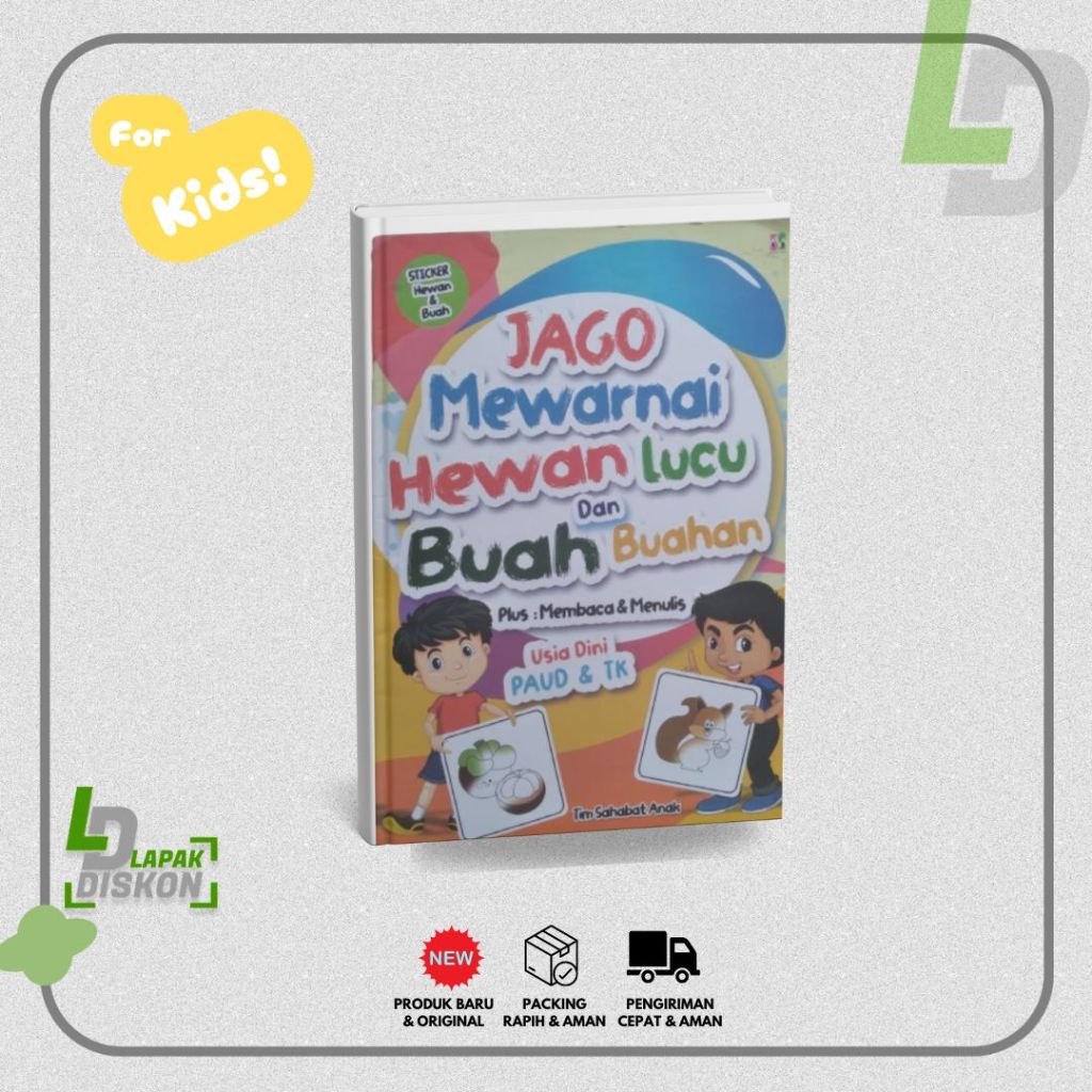 

Buku Jago Mewarnai Hewan lucu & Buah-Buahan