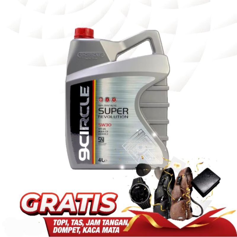 Oli Mobil Terbaik 9 Circle - 10W 40 Synthetic Engine Oil Wert Plus 4L