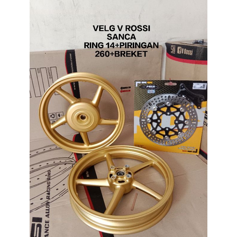 VELG RACING V ROSSI SANCA RING 14 BEAT SCOOPY VARIO 110 VARIO 125 VARIO 150 GENIO SPACY VARIO 160 CB