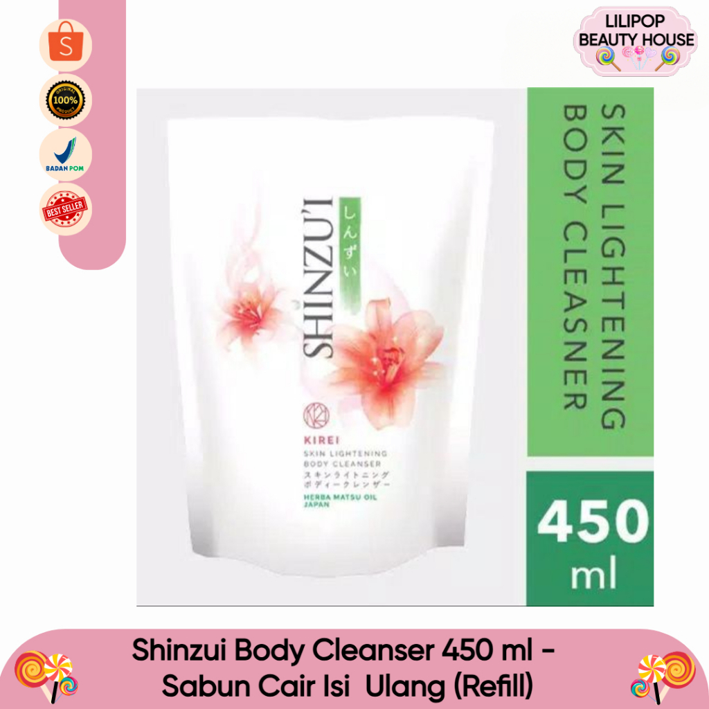 Shinzui Body Cleanser 380 ml - Sabun Cair Isi  Ulang (Refill)