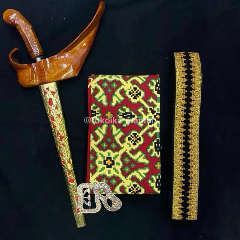 SET PERLENGKAPAN BESKAP DEWASA / SET PERLENGKAPAN BESKAP BAPAK / KERIS KAMUS LONTONG TIMANG BAPAK