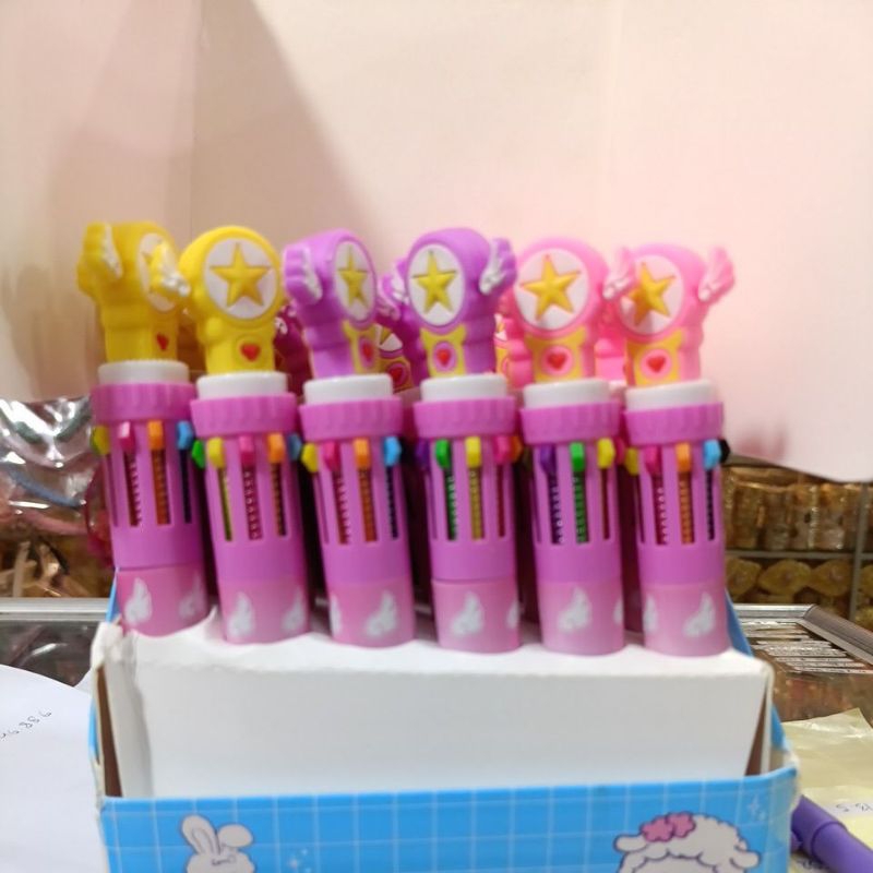 

Pulpen Logo Bintang 10 Warna Pena Cetek 10warna 12pcs 70rb