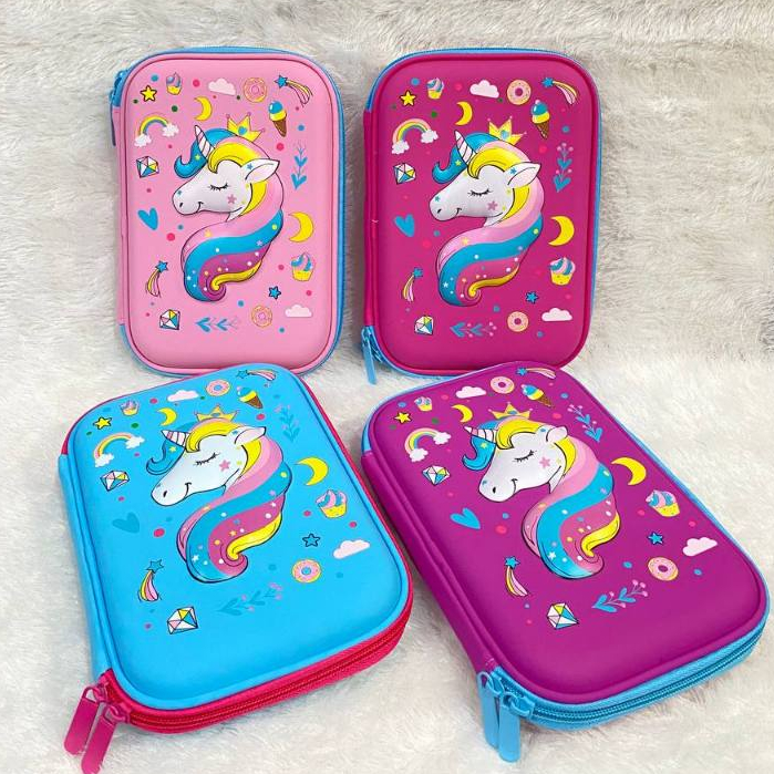 

Kotak Pensil 3D unicorn anak perempuan tempat pensil unicorn kado anak berkualitas