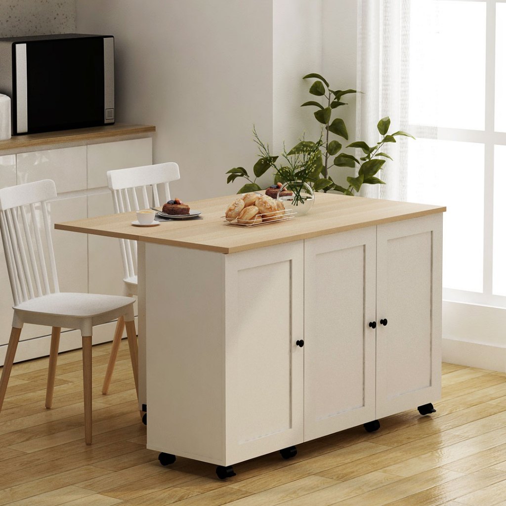 MEJA DAPUR LIPAT/MEJA MAKAN LIPAT/BUFET DAPUR - ROYCE DT120 PIRA