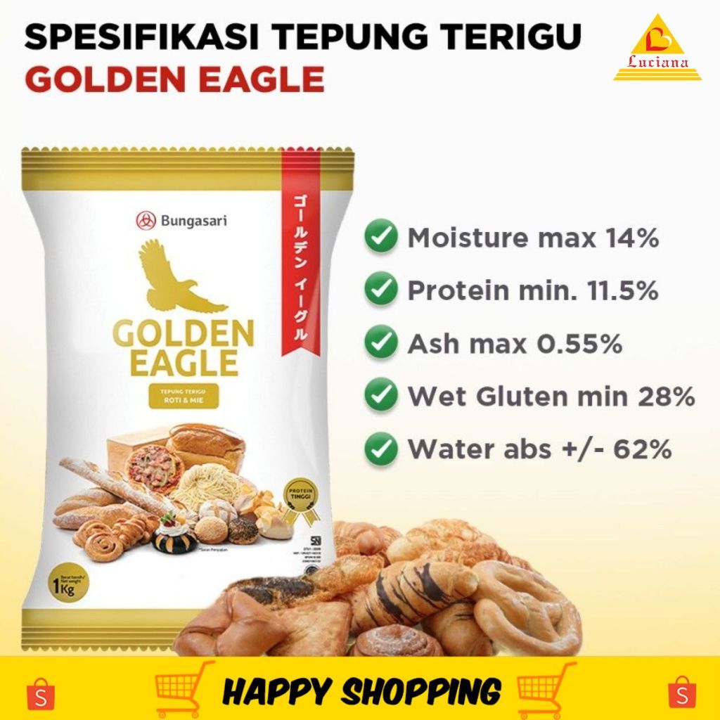 

Tepung Terigu Golden Eagle Protein Tinggi