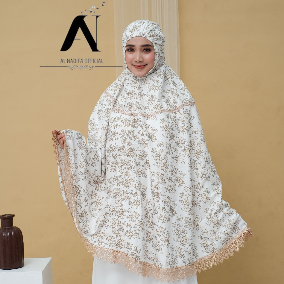 Bergo Syari Motif Premium Jumbo Bersaku Haji Dan Umroh