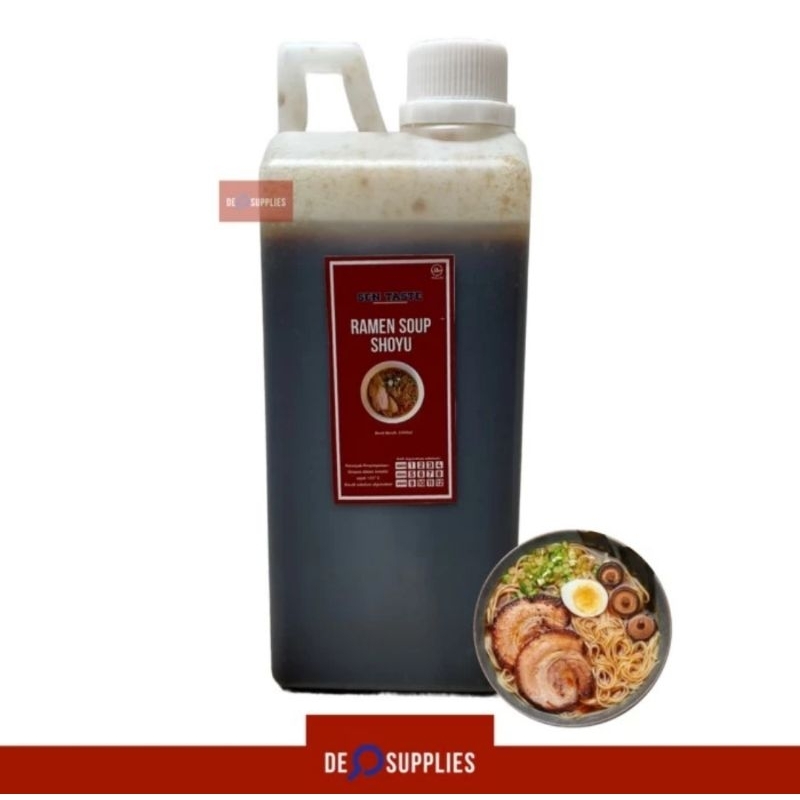 

Shoyu Ramen Soup Sentaste 1kg - Kuah Ramen Sop Shoyu Soy Sauce Halal