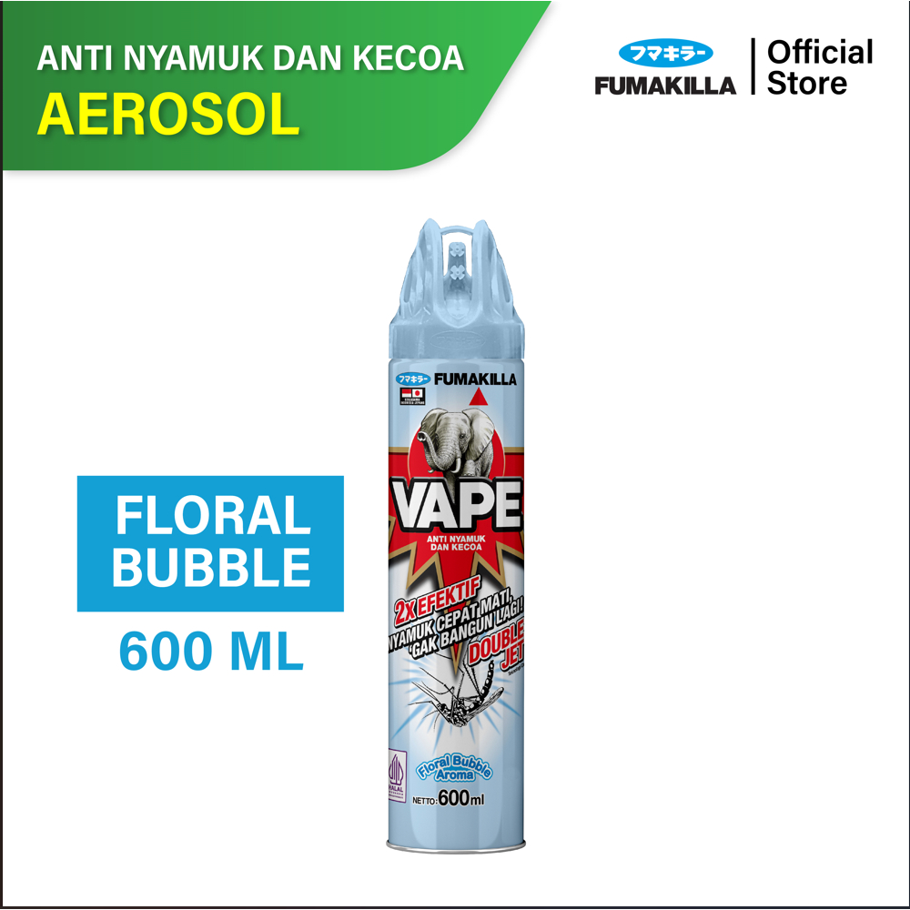 Fumakilla Vape Aerosol Floral Bubble Aroma 600ml