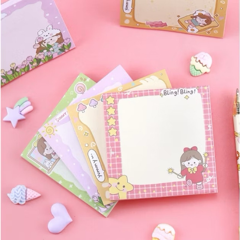 

[VINE] STICKY NOTE LUCU MOTIF STAR GIRL