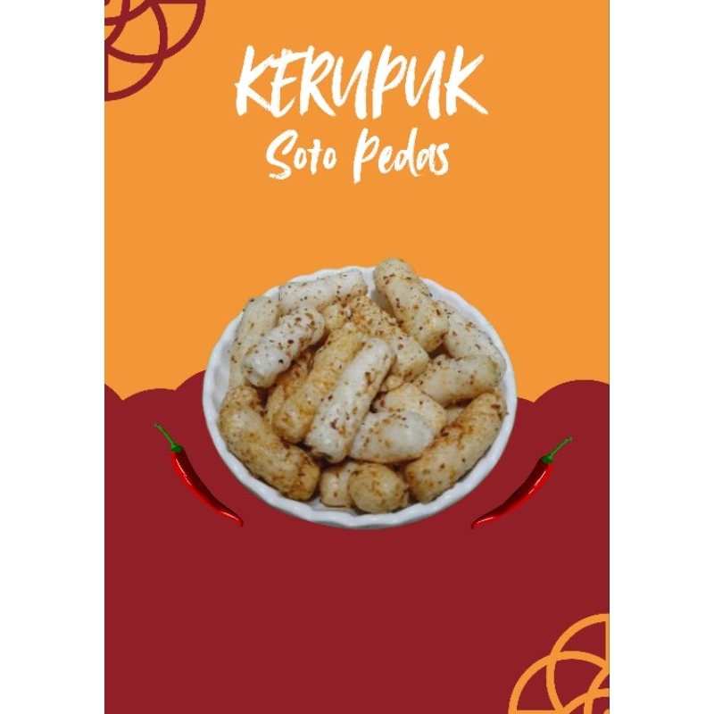 

(MURAHH) Kerupuk soto pedas enak
