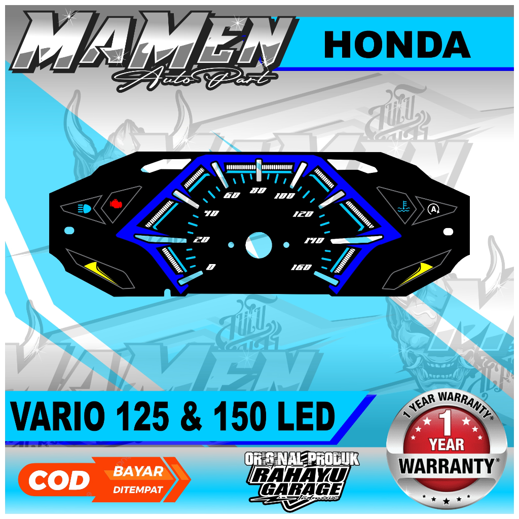 PAPAN SPEEDOMETER CUSTOM VARIO 125 LED