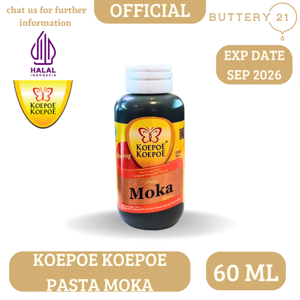 

KOEPOE KOEPOE PASTA MOKA 60 ML/PERISA DAN PERWARNA MOKA/MOCA/MOCCA/MOKO 60 ML