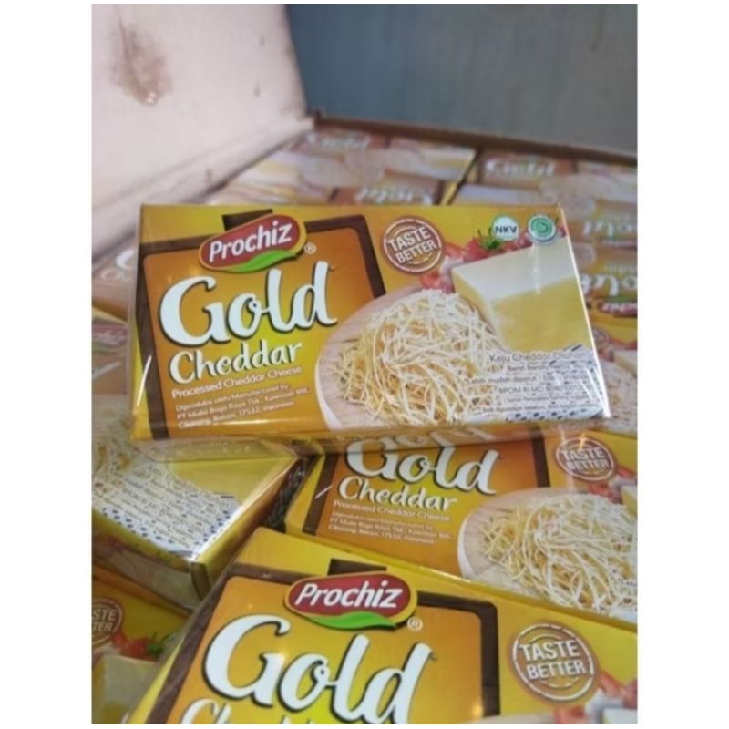 

Keju Prochiz Gold Cheddar 160gr TERMURAH