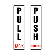 

KOALA - LABEL AKRILIK / LABEL PAPAN TARIK DORONG / PULL PUSH 036 KECIL