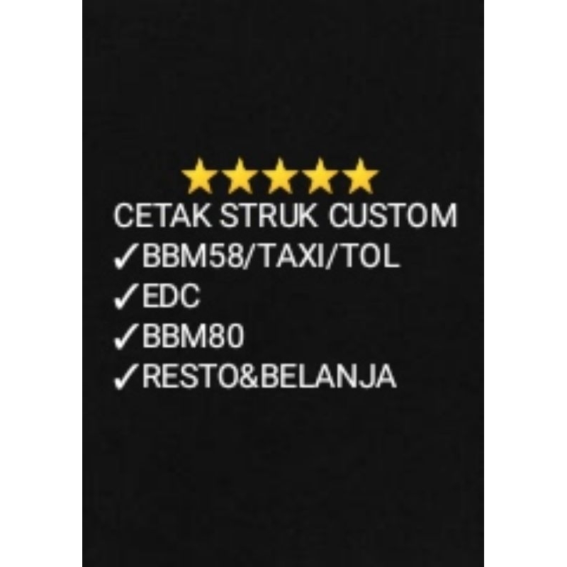 

KERTAS THERMAL STRUK CUSTOM