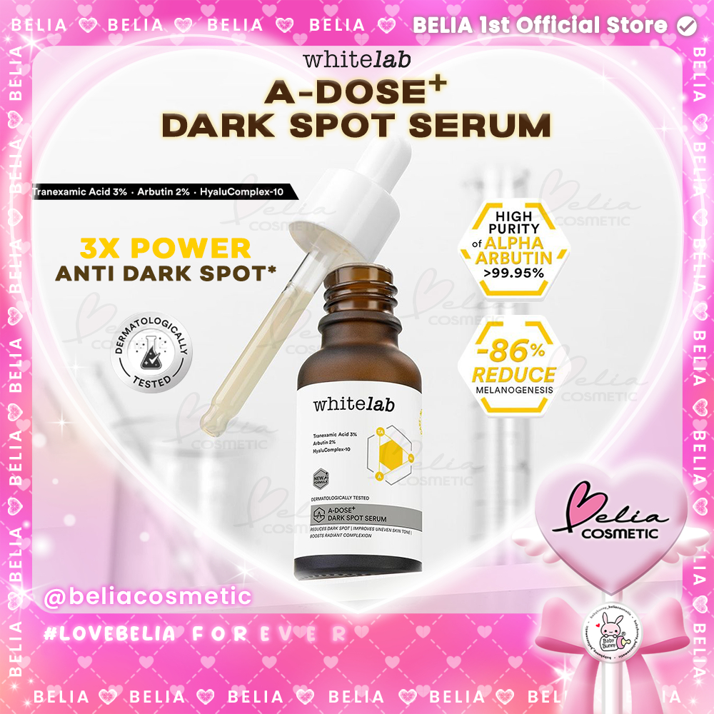 ❤ BELIA ❤ WHITELAB A-Dose+ Glowing Serum 20ml | Serum Arbutin Pencerah Wajah Atasi Noda / Flek Hitam