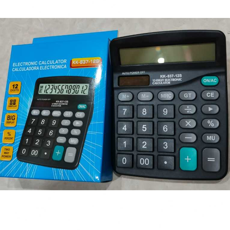 

BP KALKULATOR 12 DIGIT Auto Power Off KK -837-12S - CALCULATOR DIGITAL