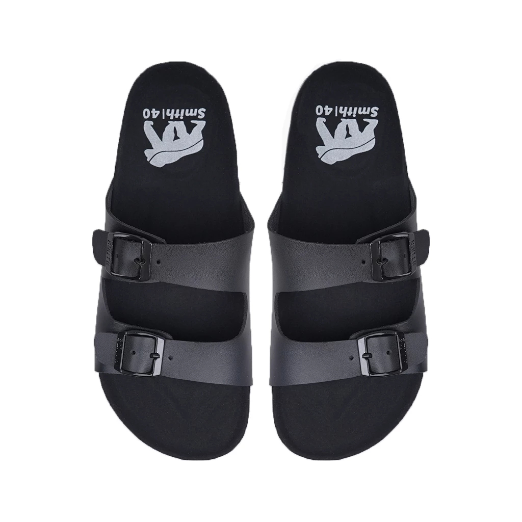 House of Smith BJM Sendal Slide Pria - Sanbrik Black #4