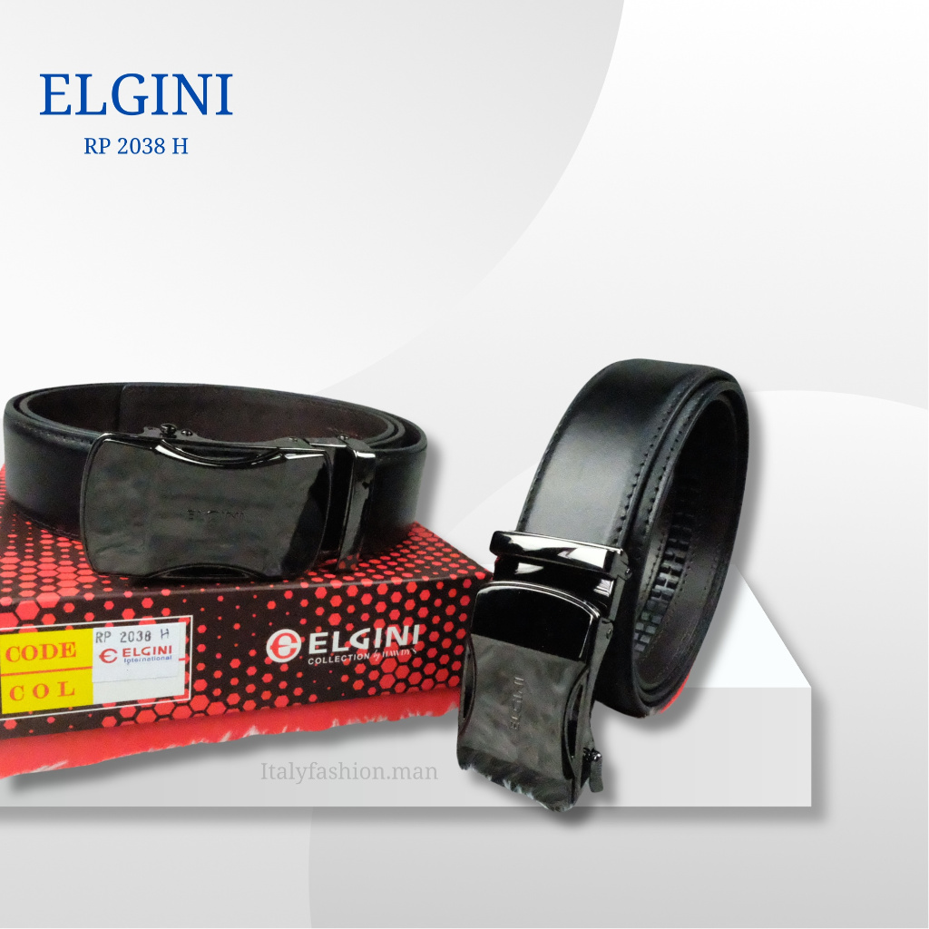 ELGINI Tali Pinggang/Belt Kulit Pria Rel Original 2038