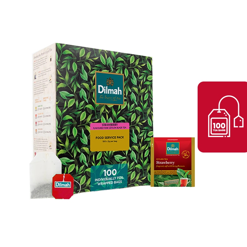 

Dilmah Foil Envelope Strawberry 100s - Teh Celup